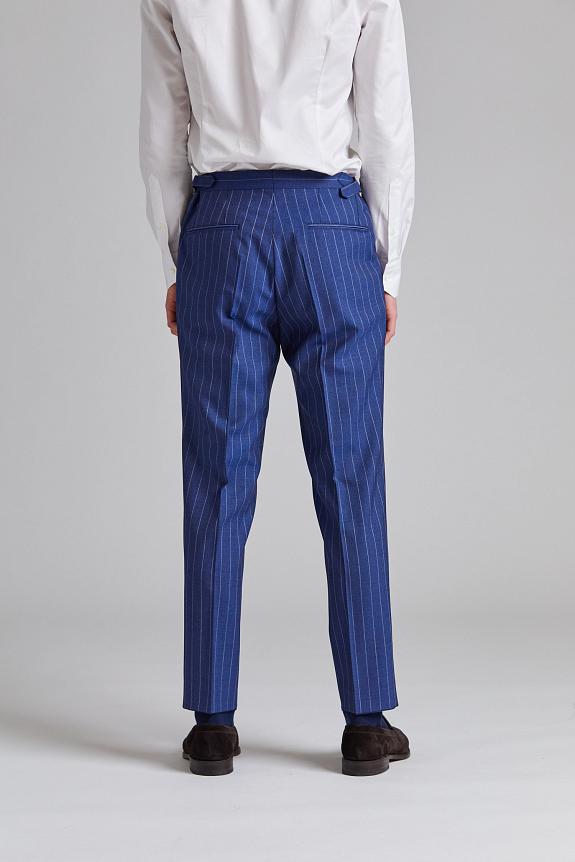 Onesto Vicenza Suit Tropical Pinstripe Blue-14